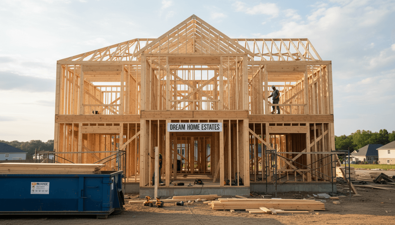 Residential construction project framing